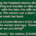 One Morning the Husband Returns after Several Hours of Fishing and Decides To Take A Nap