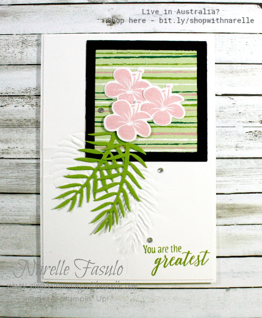 Dreaming of a tropical holiday but can't make it happen. Then do the next best thing and make some projects using our beautiful Tropical Escape Product Suite. See the whole range of products here - https://www3.stampinup.com/ECWeb/products/31009/tropical-escape?dbwsdemoid=4008228