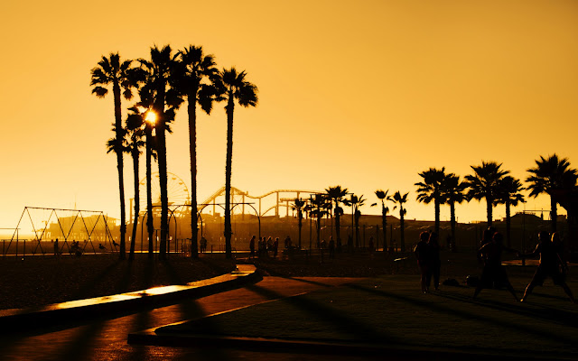 Playa Santa Monica, Los Angeles, USA
