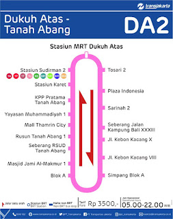 peta rute transjakarta dukuh atas tanah abang