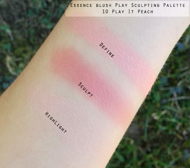 Essence Blush Play Sculpting Palette 10 Play it Peach Swatches