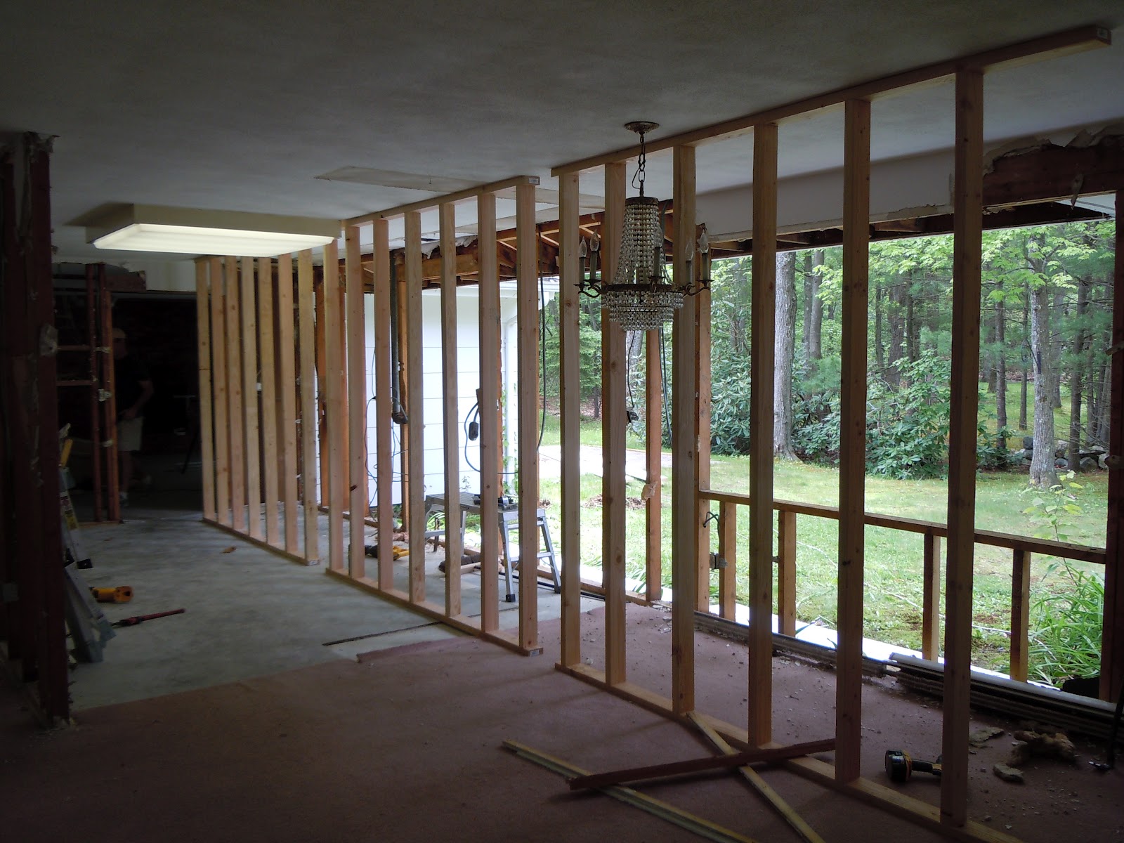 fix. Removing an exterior bearing wall&hellip;all in a days work