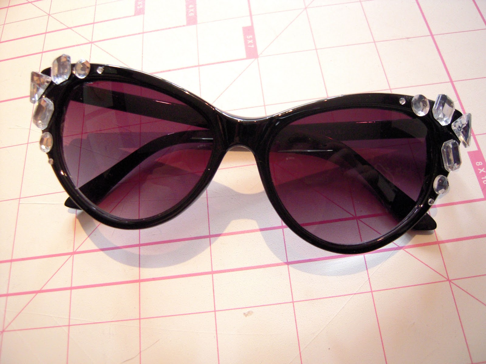 Hey! Look what I Made! Rhinestone Sunglasses!