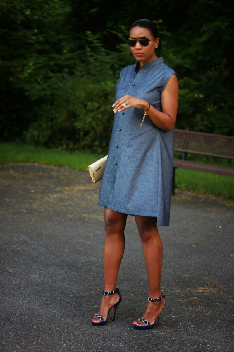 Denimlook shirt dress Mood Sewciety