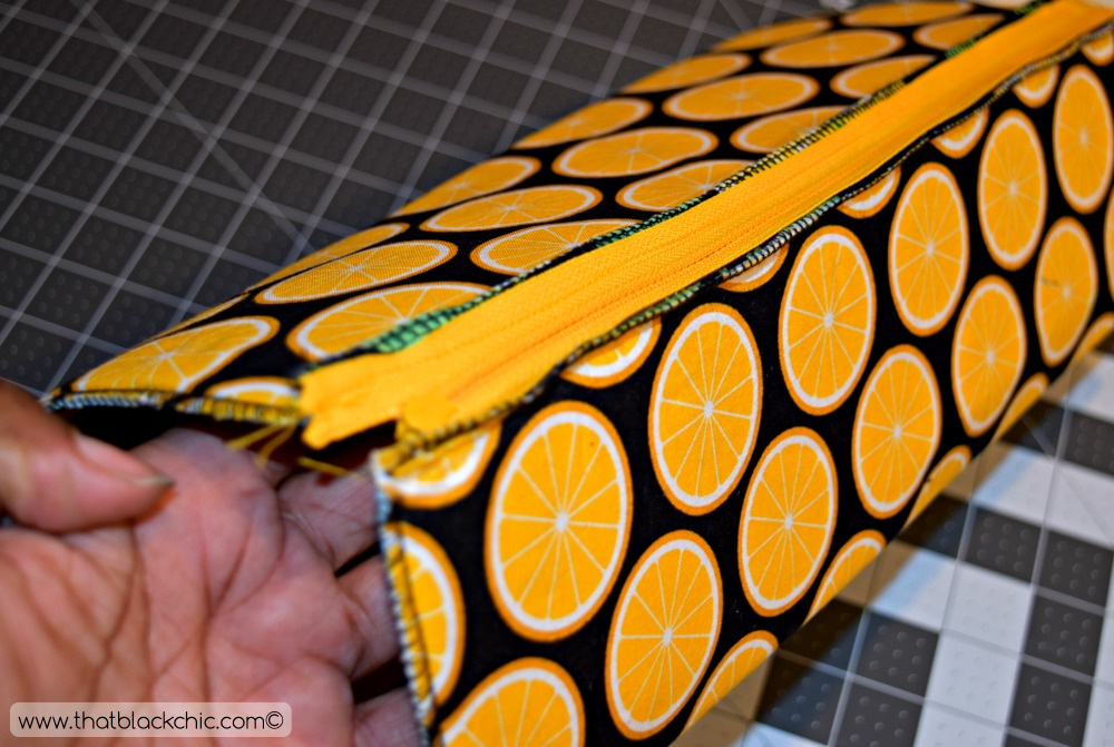 DIY Square Cosmetic Zipper Bag & Lemons! [Tutorial] That Black Chic