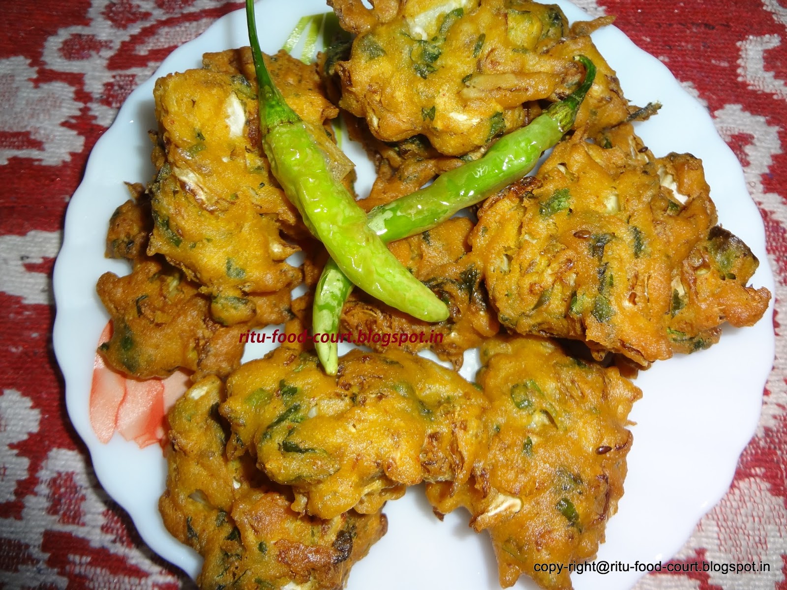 to Food World Cabbage pakoda.....