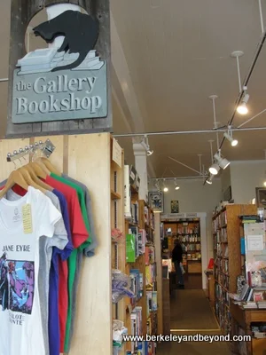 interior of the Gallery Book Shop in Mendocino, California