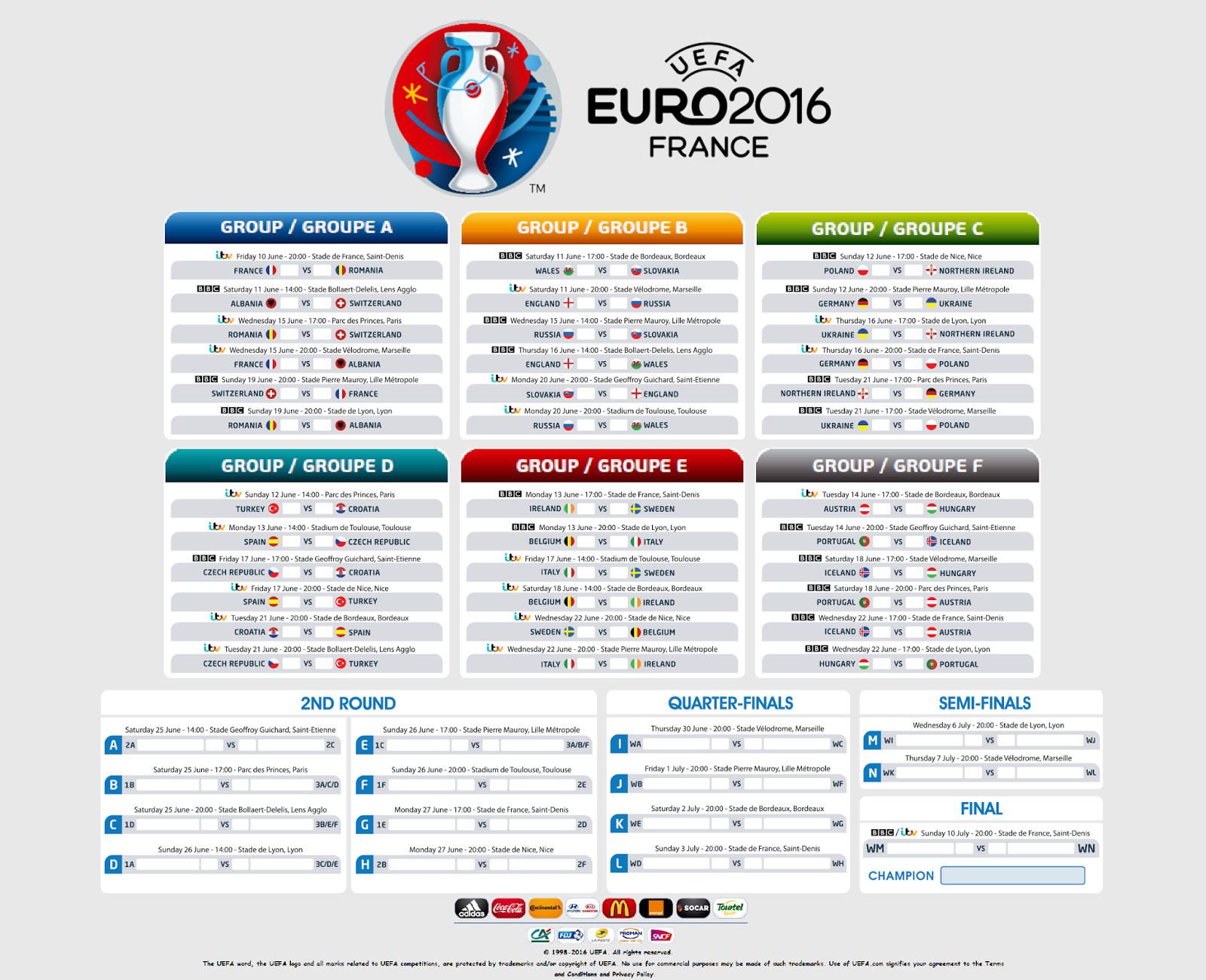 Eurocopa 2021 Fixture / Euro 2021 Fixture When It Starts Groups And