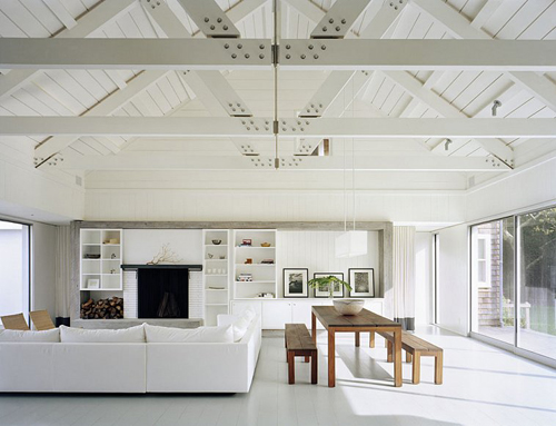 Paint My Brown Wood Beam Ceiling White, How To Paint Wood Ceiling White