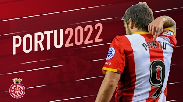 Oficial: El Girona renueva hasta 2022 a Portu