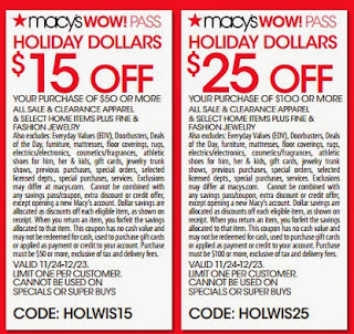 Macy&#39;s WOW Pass December 2013: Save Up To $50 Off Your Purchases