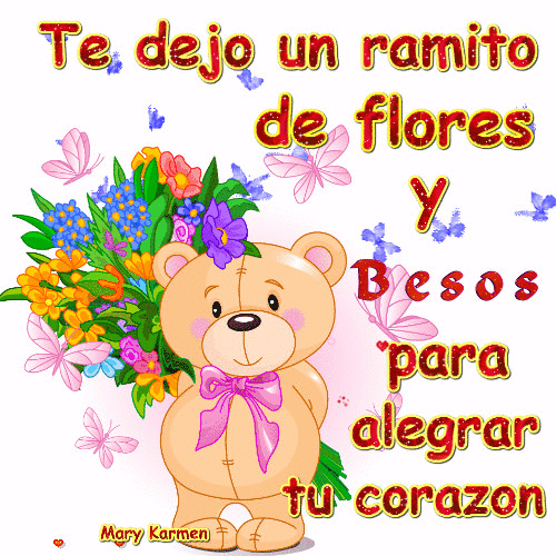 El Mundo de los Gifs un ramito de flores para ti