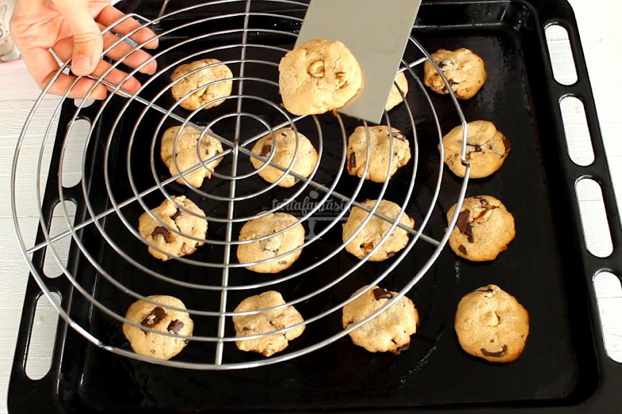 Paso a paso Cookies con trocitos de chocolate 