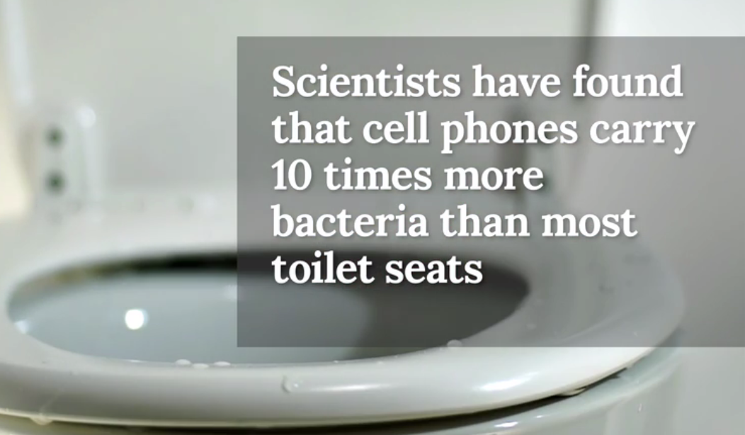 How Dirty is Your Cell Phone? [video]