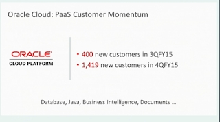 Enterprise Software Musings - Oracle PaaS Momentum in Q4 2015
