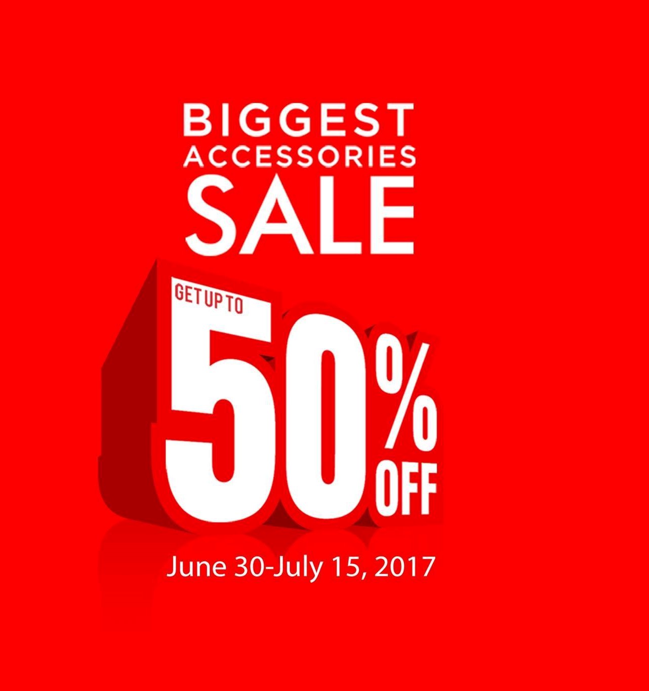 Manila Shopper SM Biggest Accessories SALE til July 2017