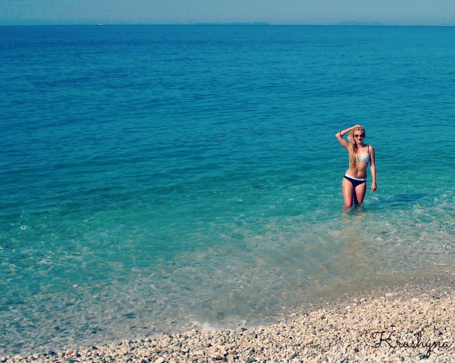 plaża, Albania, majówka, strój kąpielowy, Primo