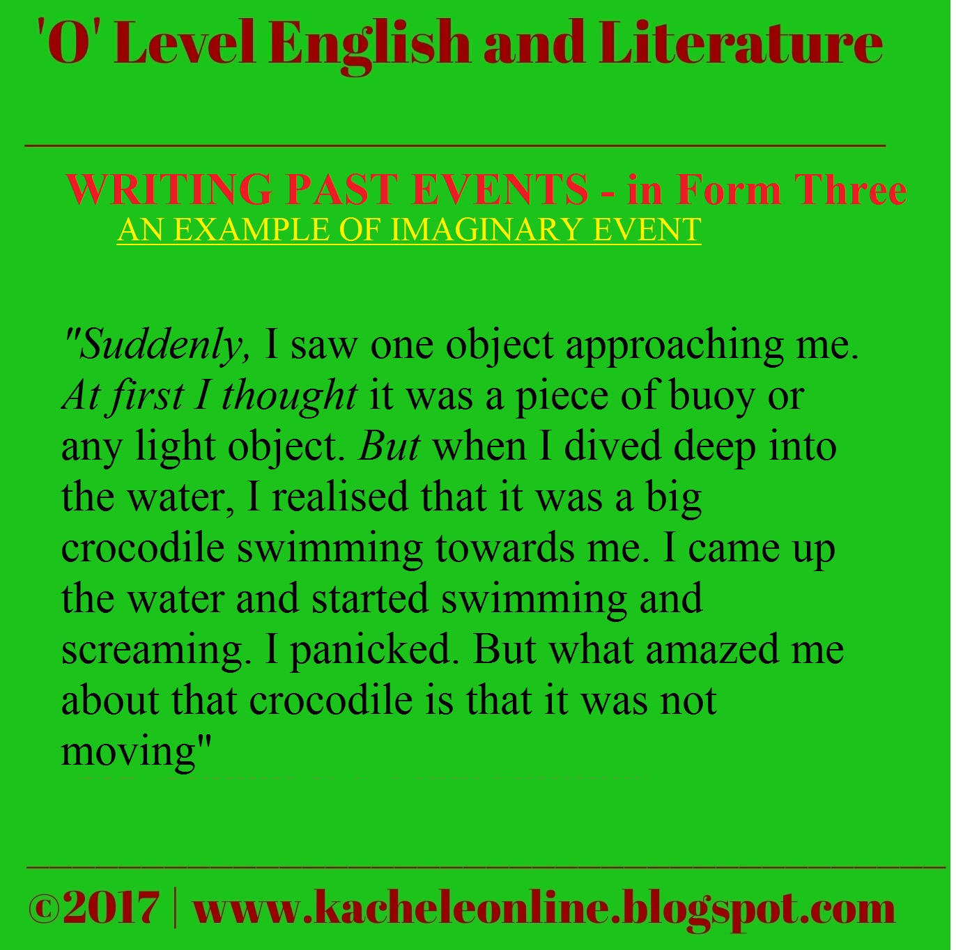 Imaginary essay