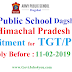 HP Govt Jobs 2019 आर्मी पब्लिक स्कूल दगशाई ,सोलन में TGT और PRT के पदों पर भर्ती , 11 फरवरी 2019 से पहले करे आवेदन