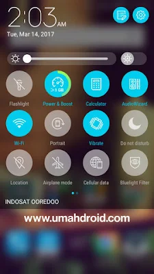 Notifikasi Panel Zenfone 3 Nougat