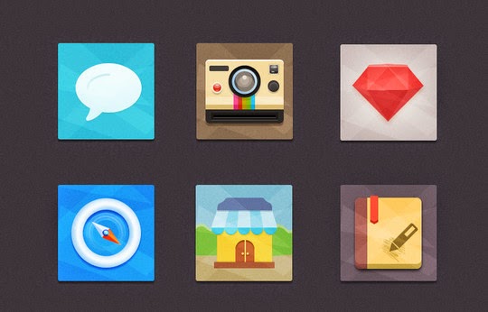 Best Free Flat Icons PSD