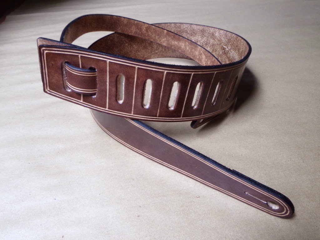 Chimango Sur Correas de cuero para guitarra/bajo Leather straps for