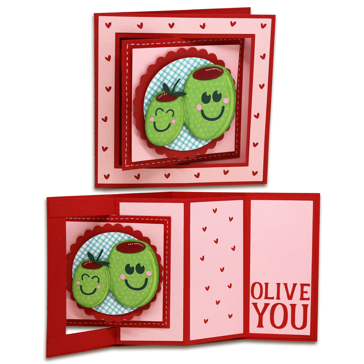 Valentine's Day Window Lever Cards Bits of Paper