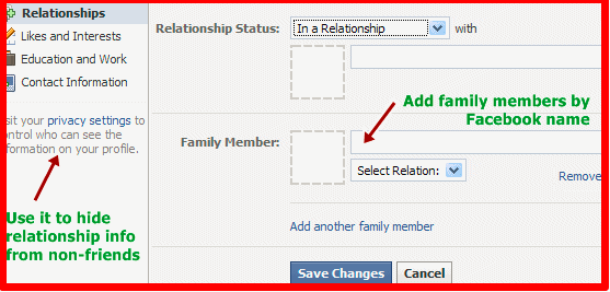 How to add relationship status on facebook How to add relationship status on facebook