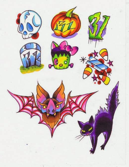 diseños de halloween para tatuajes