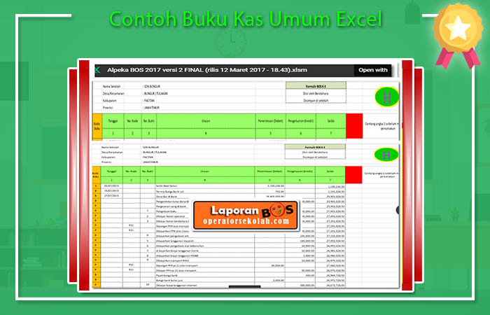 Contoh Buku Kas Umum Excel Contoh Buku Kas Umum Excel