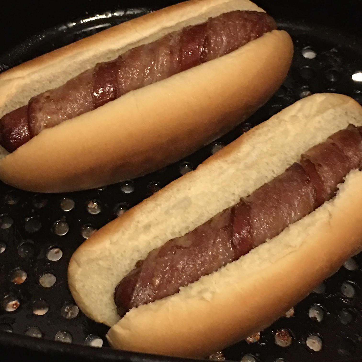 Toast to Roast Air Fried BaconWrapped Hot Dogs