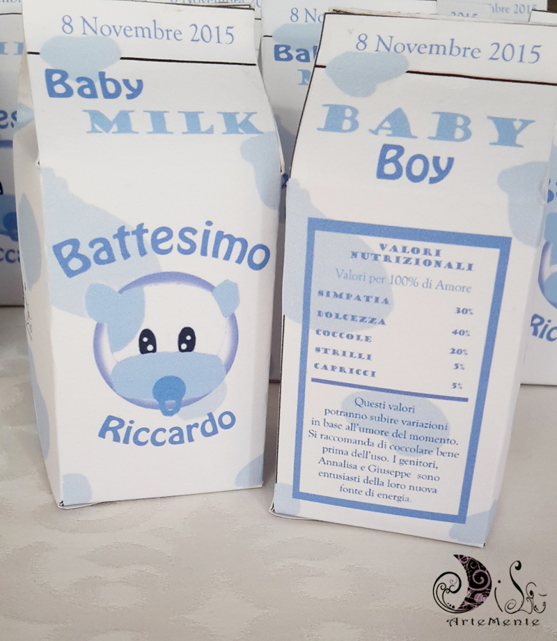 DiLù Artemente Portaconfetti milk box. "Le Baby Milk" milk box Baby