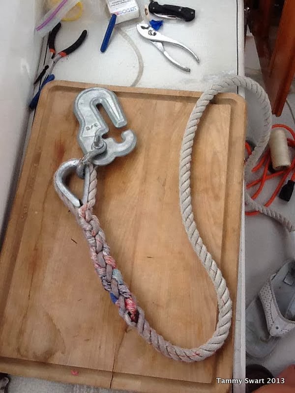 Things we did today... Learning to Splice Anchor Chain Snubber