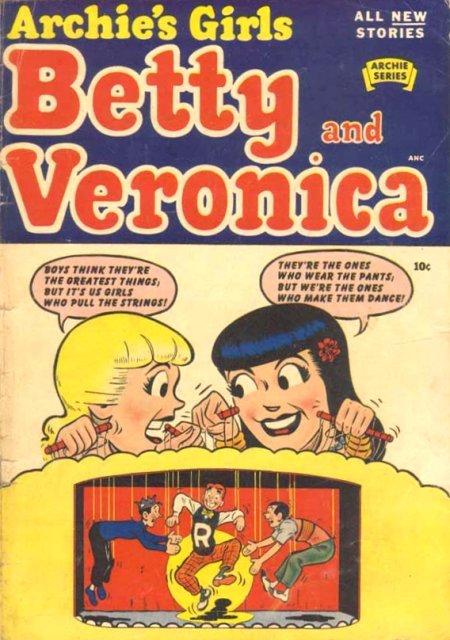 ARCHIES GIRLS-BETTY AND VERONICA-COMICS COVERS,CAPAS DE GIBI 01