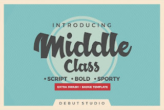 free commercial font-middle class