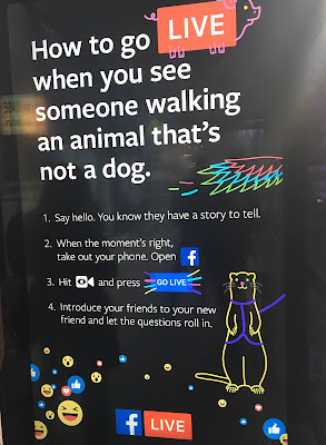Facebook Live bus shelter ad Facebook Live bus shelter ad
