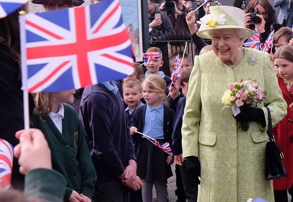 The Queen visited King's Bruton School. The Queen later visited Hauser & Wirth Somerset