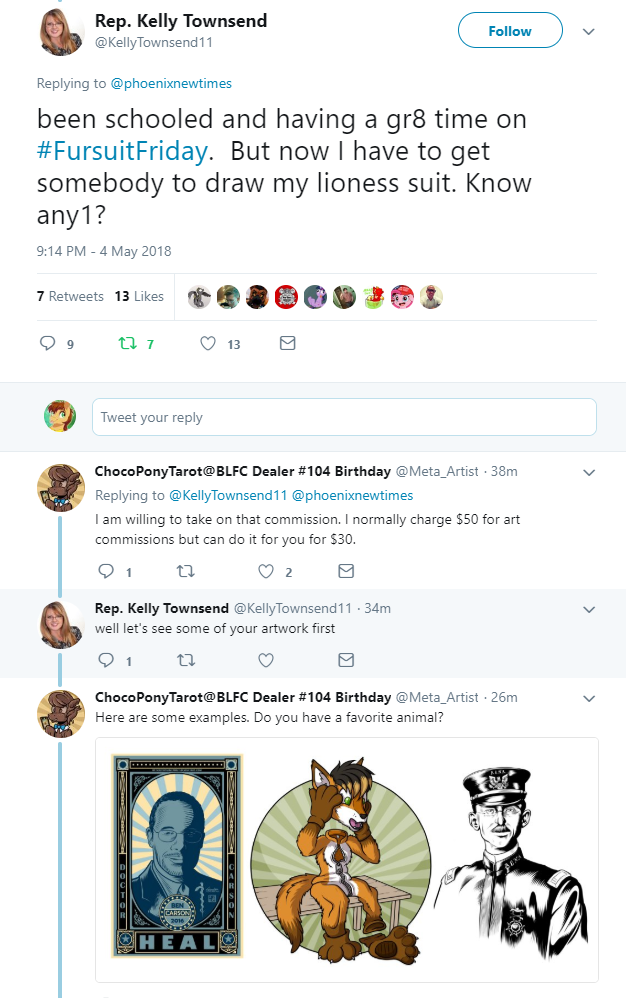 Porn GOP Rep from Arizona asks about furries on photos