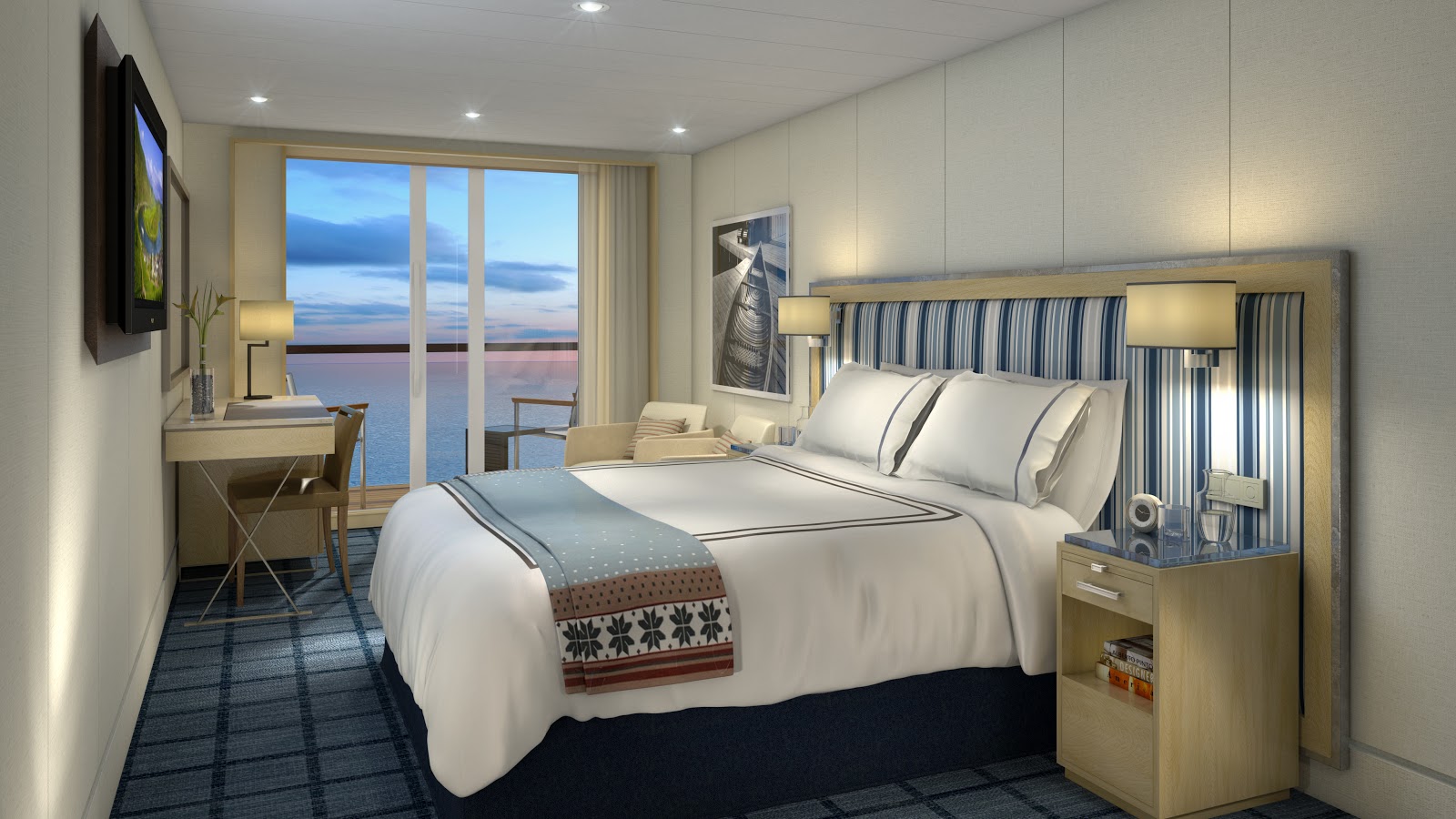 viking cruise stateroom with veranda