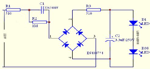 Circuit Schematic For DIY LED Light Bulb - Gadgets theme