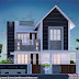 3 bedroom modern style beautiful Kerala home 1400 sq-ft