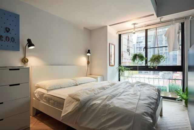 reforma piso pequeño transformado en loft, dormitorio