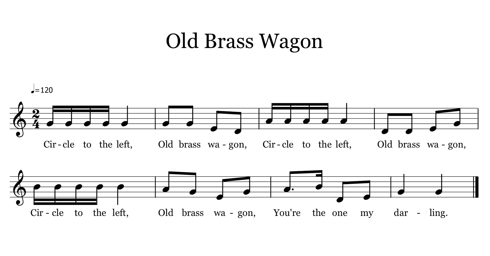 Old Brass Wagon a square dance for elementary music The Yellow Brick Road