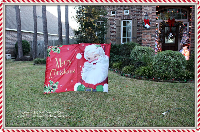 Vintage Santa Nylon Christmas Yard Decor-Christmas Front Porch-From My Front Porch To Yours