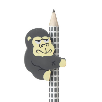 Coolest Stationery Products For You Mighty King Kong Pencil and Eraser Set