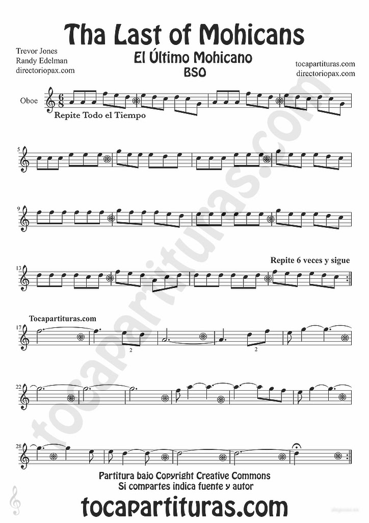 tubescore-the-last-of-the-mohicans-sheet-music-for-oboe-last-of