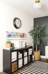 farmhouse office industrial modern decor reveal storage offices bookcase paint french furniture cheap goodwill catalogs found metal favorite card