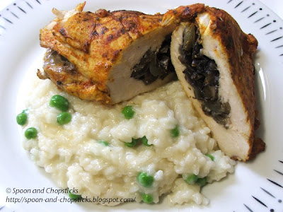 Stuffed Chicken Breast with Mushroom and Mixed Herbs