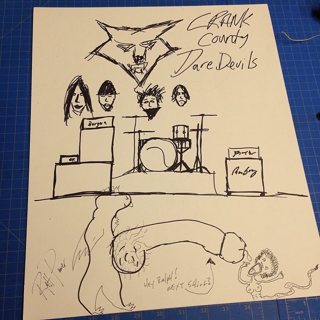 This Is What Happens When A Band Attacks Your Drawing Pad On Tour