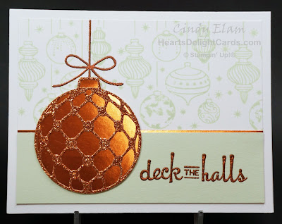 Heart's Delight Cards, Beautiful Baubles, Christmas Card, Christmas Ornaments, Stampin' Up! Holiday 2018